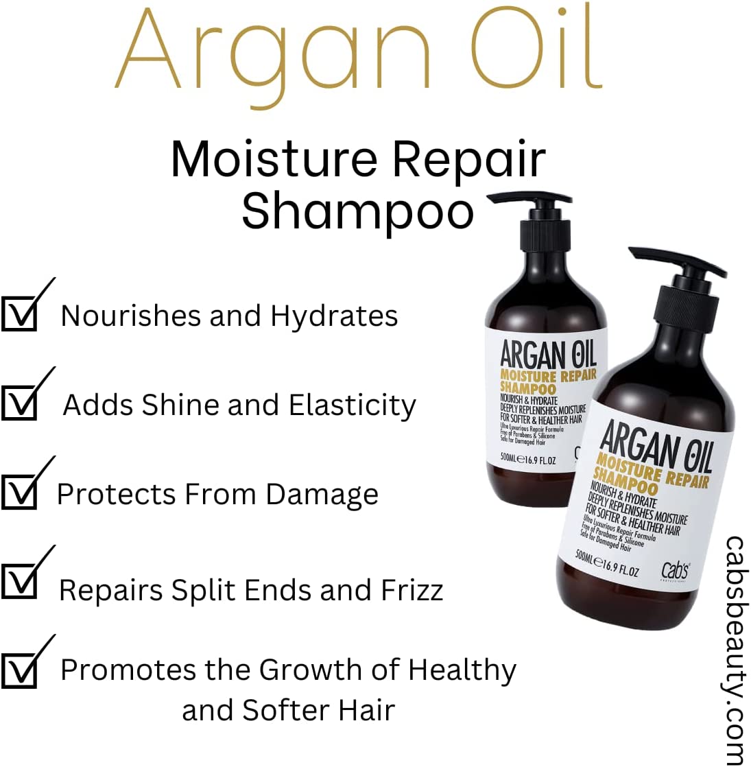 Cab's Argan Oil Set - Shampoo and Conditioner